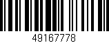 Código de barras (EAN, GTIN, SKU, ISBN): '49167778'