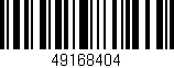Código de barras (EAN, GTIN, SKU, ISBN): '49168404'