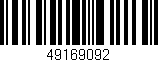 Código de barras (EAN, GTIN, SKU, ISBN): '49169092'