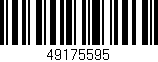 Código de barras (EAN, GTIN, SKU, ISBN): '49175595'