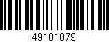 Código de barras (EAN, GTIN, SKU, ISBN): '49181079'