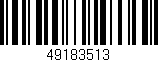 Código de barras (EAN, GTIN, SKU, ISBN): '49183513'