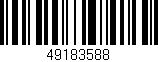 Código de barras (EAN, GTIN, SKU, ISBN): '49183588'