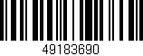 Código de barras (EAN, GTIN, SKU, ISBN): '49183690'