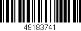 Código de barras (EAN, GTIN, SKU, ISBN): '49183741'