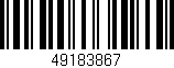 Código de barras (EAN, GTIN, SKU, ISBN): '49183867'