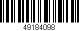 Código de barras (EAN, GTIN, SKU, ISBN): '49184098'