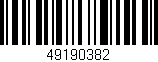 Código de barras (EAN, GTIN, SKU, ISBN): '49190382'