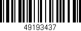 Código de barras (EAN, GTIN, SKU, ISBN): '49193437'