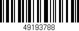 Código de barras (EAN, GTIN, SKU, ISBN): '49193788'