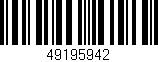 Código de barras (EAN, GTIN, SKU, ISBN): '49195942'
