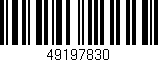 Código de barras (EAN, GTIN, SKU, ISBN): '49197830'
