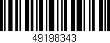 Código de barras (EAN, GTIN, SKU, ISBN): '49198343'