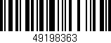 Código de barras (EAN, GTIN, SKU, ISBN): '49198363'