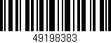 Código de barras (EAN, GTIN, SKU, ISBN): '49198383'