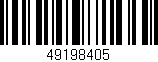 Código de barras (EAN, GTIN, SKU, ISBN): '49198405'