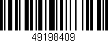 Código de barras (EAN, GTIN, SKU, ISBN): '49198409'