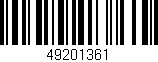 Código de barras (EAN, GTIN, SKU, ISBN): '49201361'