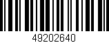 Código de barras (EAN, GTIN, SKU, ISBN): '49202640'