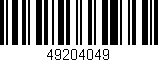 Código de barras (EAN, GTIN, SKU, ISBN): '49204049'