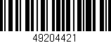 Código de barras (EAN, GTIN, SKU, ISBN): '49204421'