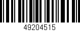 Código de barras (EAN, GTIN, SKU, ISBN): '49204515'