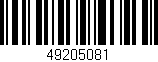 Código de barras (EAN, GTIN, SKU, ISBN): '49205081'