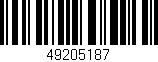 Código de barras (EAN, GTIN, SKU, ISBN): '49205187'