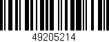 Código de barras (EAN, GTIN, SKU, ISBN): '49205214'
