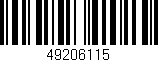 Código de barras (EAN, GTIN, SKU, ISBN): '49206115'