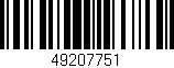 Código de barras (EAN, GTIN, SKU, ISBN): '49207751'