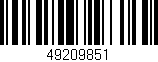 Código de barras (EAN, GTIN, SKU, ISBN): '49209851'