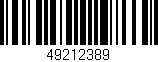 Código de barras (EAN, GTIN, SKU, ISBN): '49212389'