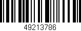 Código de barras (EAN, GTIN, SKU, ISBN): '49213786'
