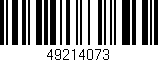 Código de barras (EAN, GTIN, SKU, ISBN): '49214073'