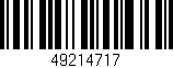 Código de barras (EAN, GTIN, SKU, ISBN): '49214717'