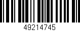 Código de barras (EAN, GTIN, SKU, ISBN): '49214745'
