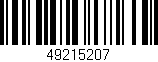 Código de barras (EAN, GTIN, SKU, ISBN): '49215207'