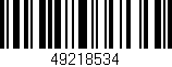 Código de barras (EAN, GTIN, SKU, ISBN): '49218534'