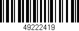 Código de barras (EAN, GTIN, SKU, ISBN): '49222419'