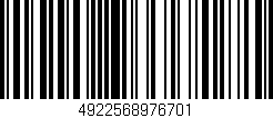 Código de barras (EAN, GTIN, SKU, ISBN): '4922568976701'