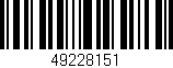 Código de barras (EAN, GTIN, SKU, ISBN): '49228151'
