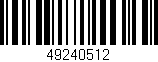 Código de barras (EAN, GTIN, SKU, ISBN): '49240512'