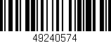 Código de barras (EAN, GTIN, SKU, ISBN): '49240574'