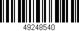 Código de barras (EAN, GTIN, SKU, ISBN): '49248540'