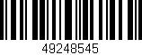 Código de barras (EAN, GTIN, SKU, ISBN): '49248545'