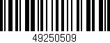 Código de barras (EAN, GTIN, SKU, ISBN): '49250509'