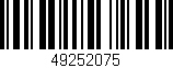 Código de barras (EAN, GTIN, SKU, ISBN): '49252075'