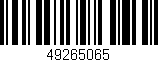 Código de barras (EAN, GTIN, SKU, ISBN): '49265065'