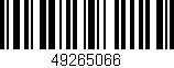 Código de barras (EAN, GTIN, SKU, ISBN): '49265066'